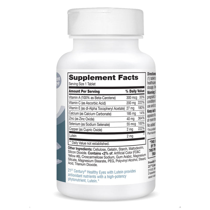 Healthy Eyes with Lutein Tablets, 60 Count, White (27452)