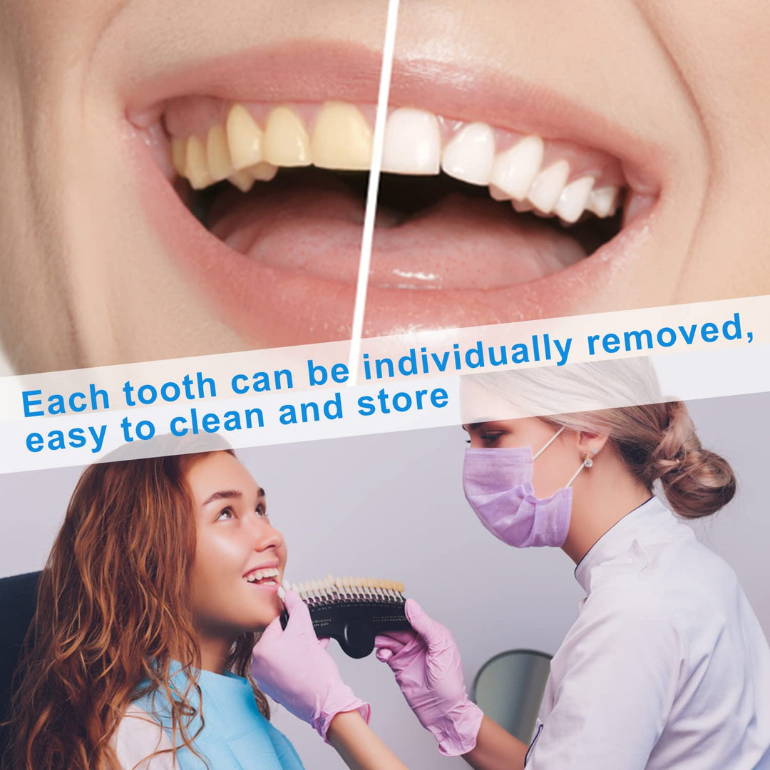 Professional 3D R-20 Dental Tooth Teeth Whitening Shade Guide for Dentist Tracking Teeth Whitening Course, Tooth Shade Guide with 20 Colors