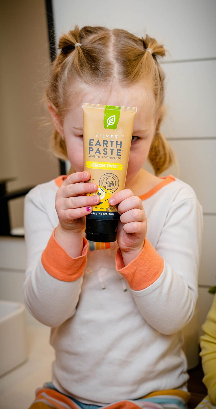 Redmond Earthpaste Toothpaste, Lemon Twist, 4 Ounce