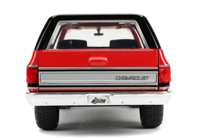 Just Trucks 1:24 1980 Chevrolet Blazer K5 Die-cast Car Red/Black, Toys for Kids and Adults