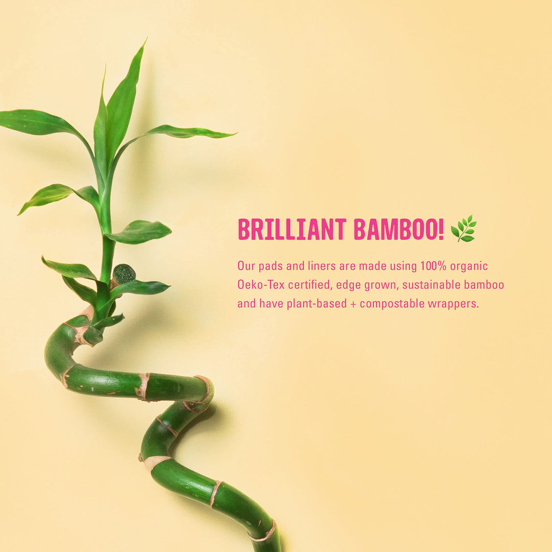 FLO - Organic Bamboo Daily Panty Liners, Plant-Based Co
