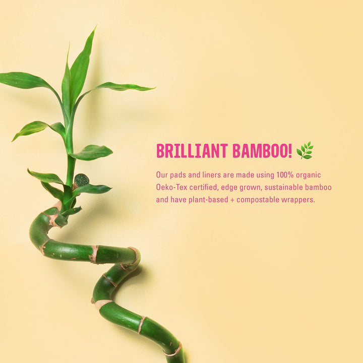FLO - Organic Bamboo Daily Panty Liners, Plant-Based Co