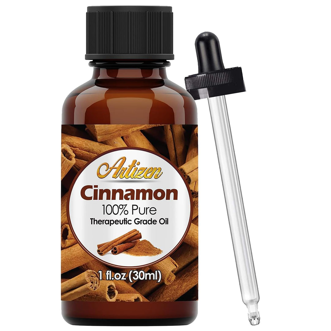 Cinnamon Essential Oil (100% PURE &amp; NATURAL - UNDILUTED) Therapeutic Grade - Huge 1oz Bottle - Perfect for Aromatherapy, Relaxation, Skin Therapy &amp; More!