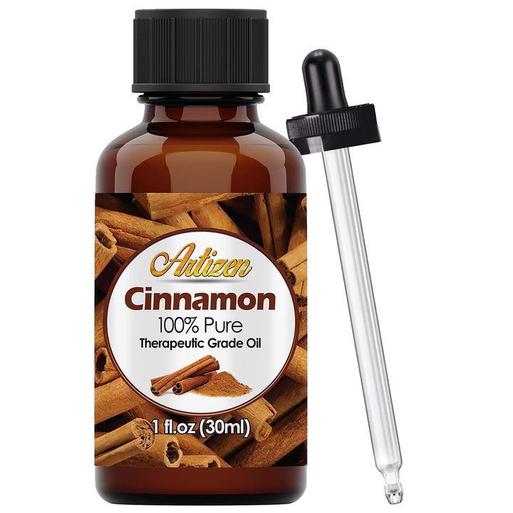 Cinnamon Essential Oil (100% PURE &amp; NATURAL - UNDILUTED) Therapeutic Grade - Huge 1oz Bottle - Perfect for Aromatherapy, Relaxation, Skin Therapy &amp; More!