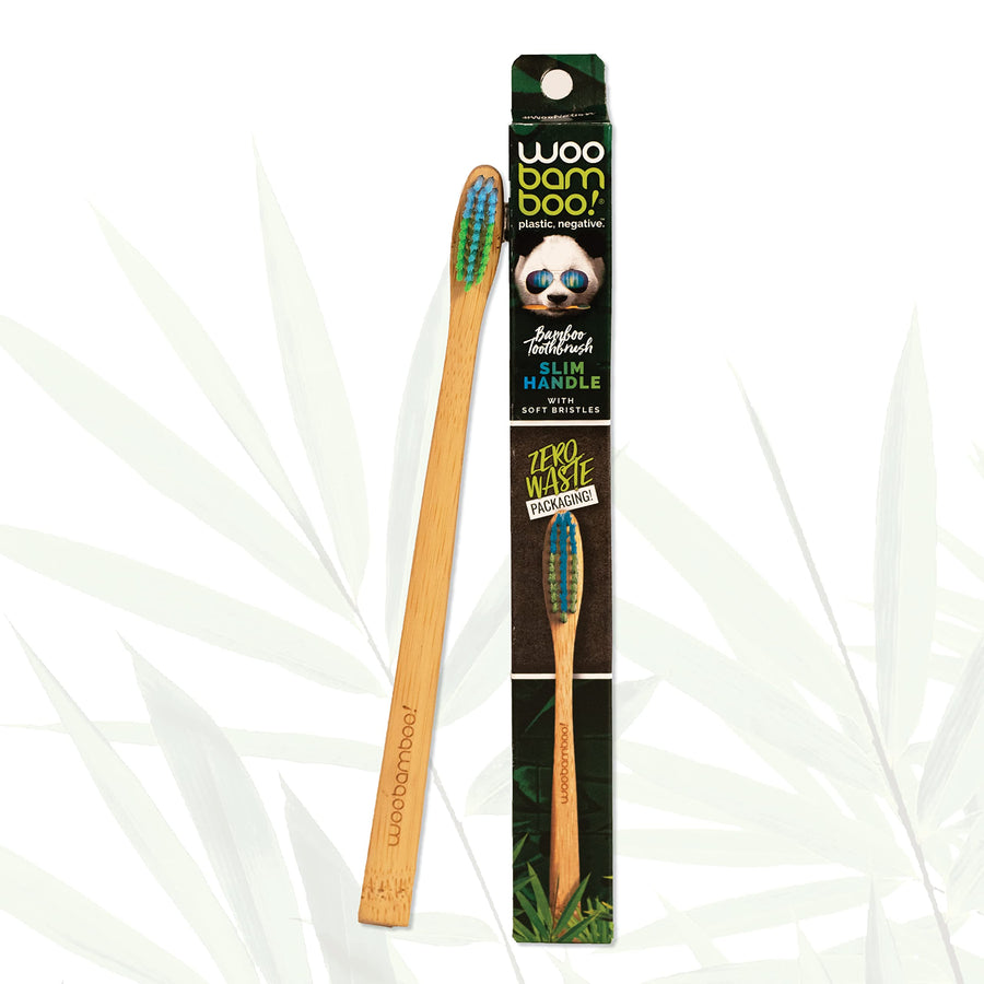 Bamboo Toothbrush - Slim Handle - Soft Bristle - BPA Fr