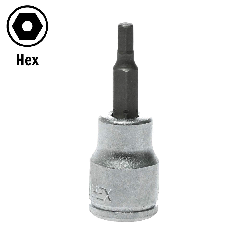 3/16 Inch SAE 3/8 Inch Drive Hex Chrome Vanadium Socket | Mechanic Tool | Hand Tool - M381106-C