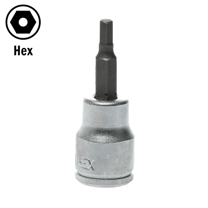3/16 Inch SAE 3/8 Inch Drive Hex Chrome Vanadium Socket | Mechanic Tool | Hand Tool - M381106-C