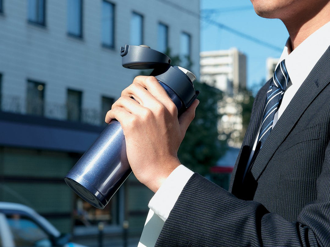 Zojirushi Stainless Steel Mug, 16oz, Smoky Blue