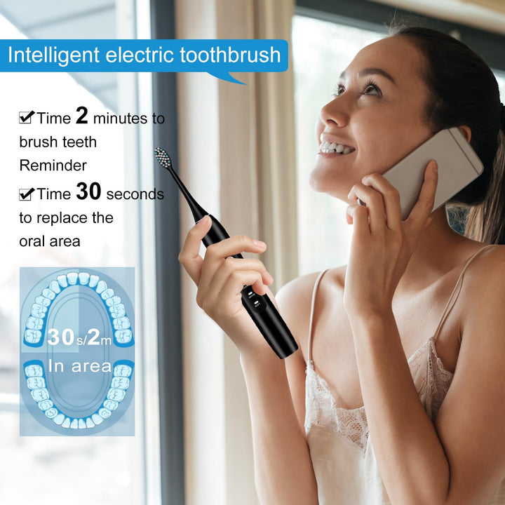 kingheroes Electric Toothbrush Set, Comes with 8 Brush 