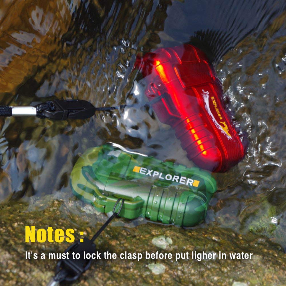 Green Vivid Waterproof Flameless Electric Lighter-Dual 