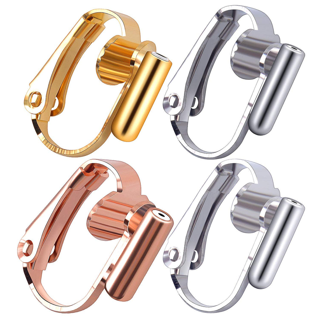 Aylifu 16 Pieces Clip-on Earring Converters Earring Cli