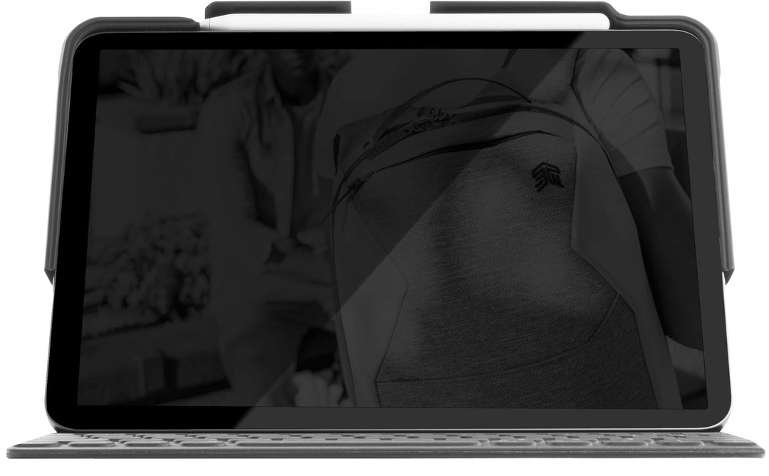 Dux Shell, Sleek case for Apple iPad Pro 12.9 (3rd Gen) Supports Apple Keyboard Folio - Black (stm-222-221L-01)