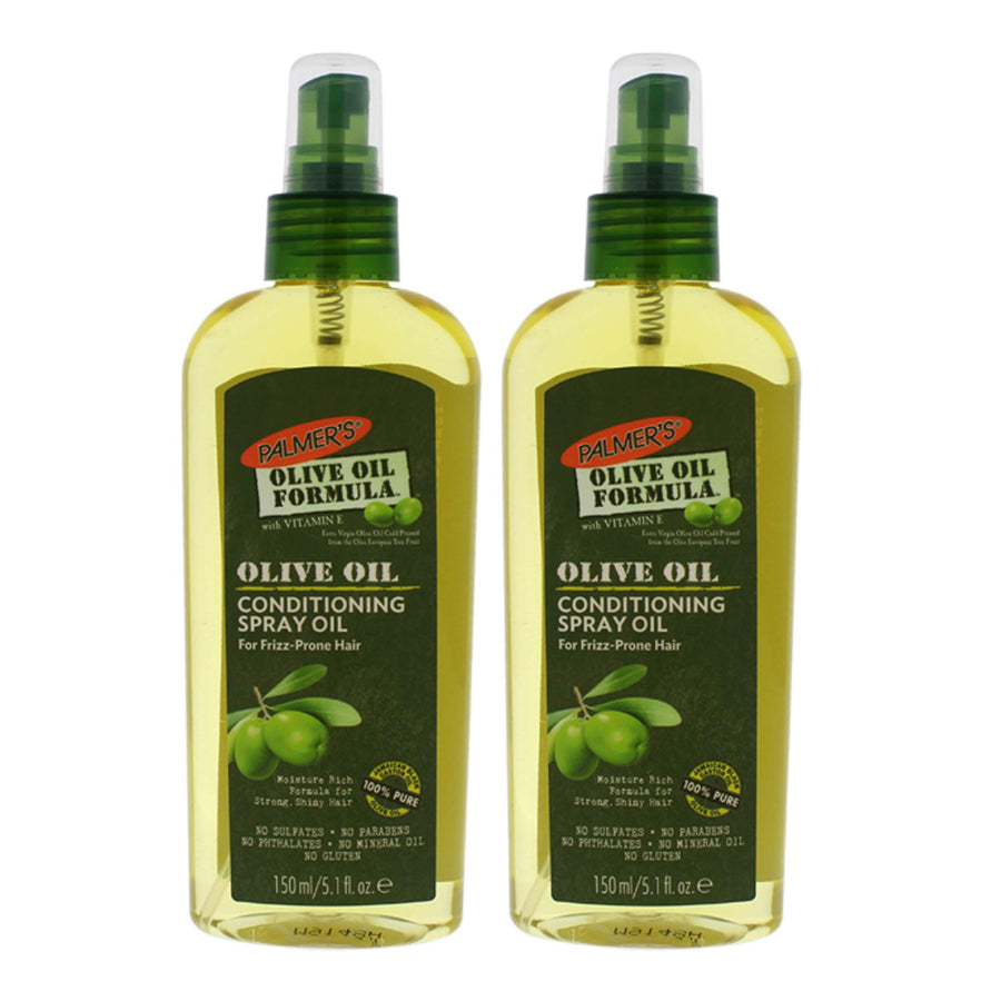 Olive Oil Formula Hair Conditioning and Scalp Oil Spray, Hydration and Shine Therapy for Dry or Damaged Hair, Promotes Scalp Health, 5.1 Oz (Pack of 2)