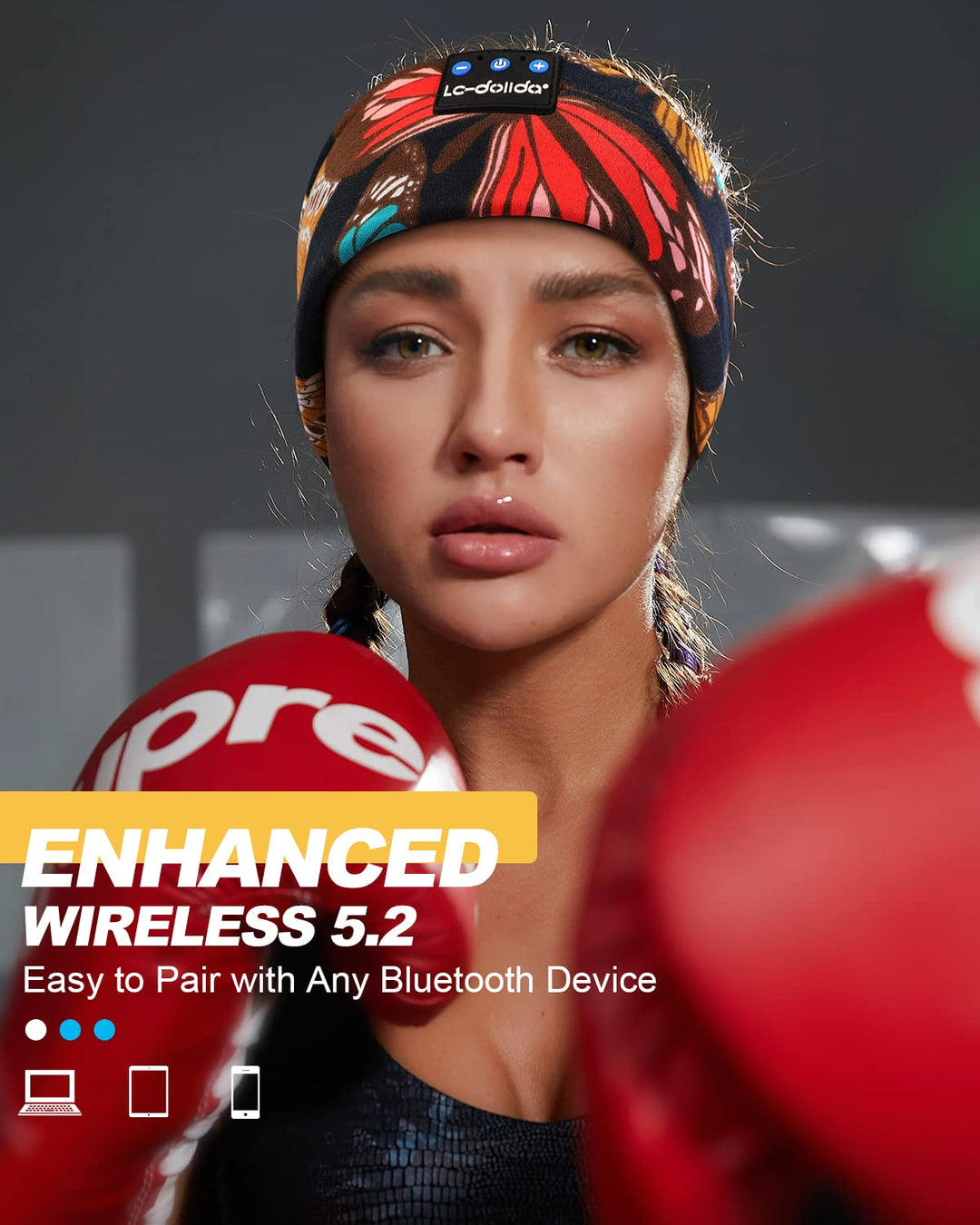 LC-dolida Sleep Headphones Bluetooth 5.2, Headband Earp