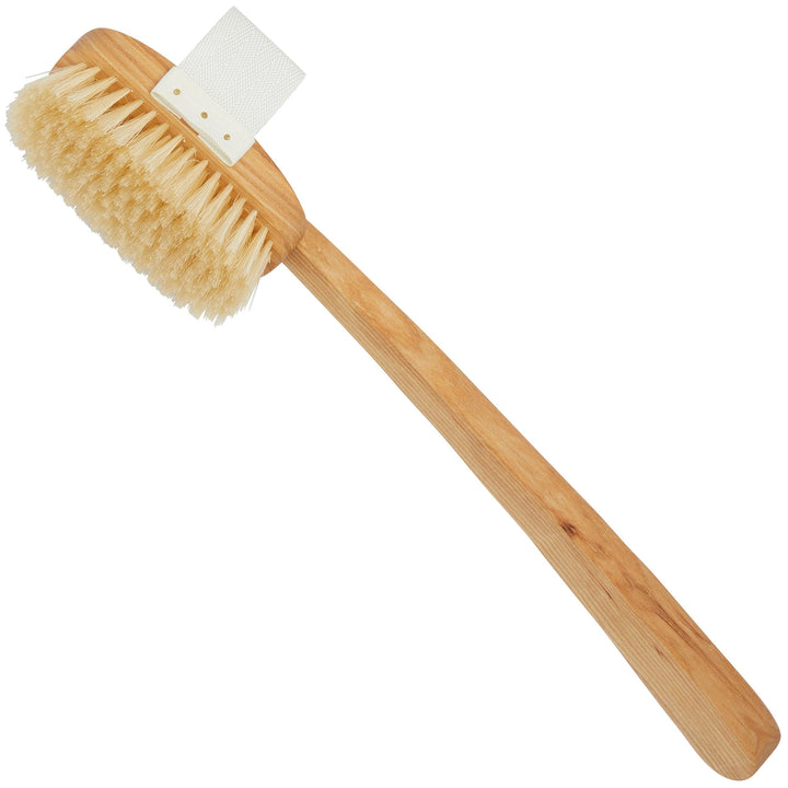 Kent FD3 Pure Beechwood Natural Bristle Detachable Head Bath &amp; Body Brush