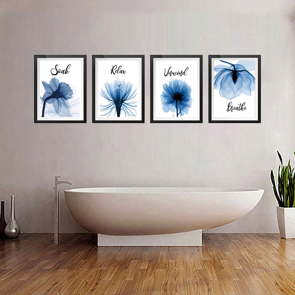 VOUORON Blue Elegant Tulip Relax Soak Unwind Breathe Ba