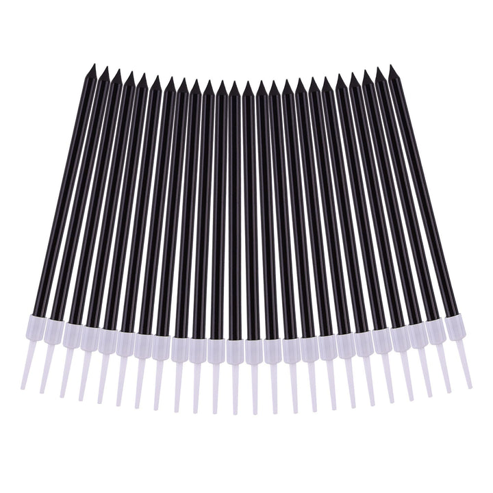 Black Long Thin Birthday Candles, Cake Candles, Birthday Parties, Wedding Decorations, Party Candles