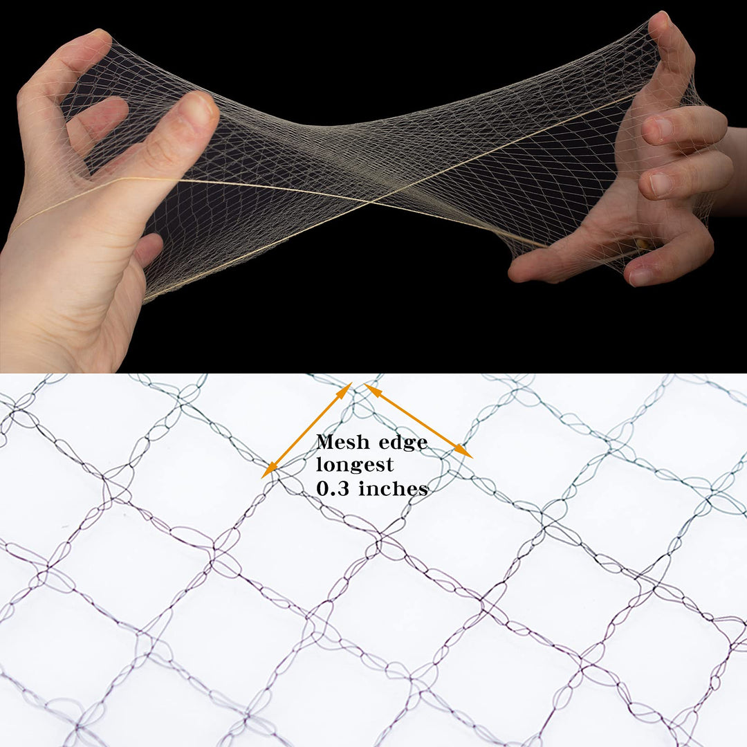 Pack of 20pcs Hair Nets Invisible Elastic Edge Mesh 50cm 20 Blonde