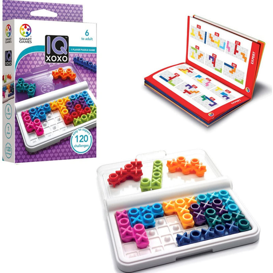 SmartGames IQ XOXO Portable Travel Game Featuring 120 C