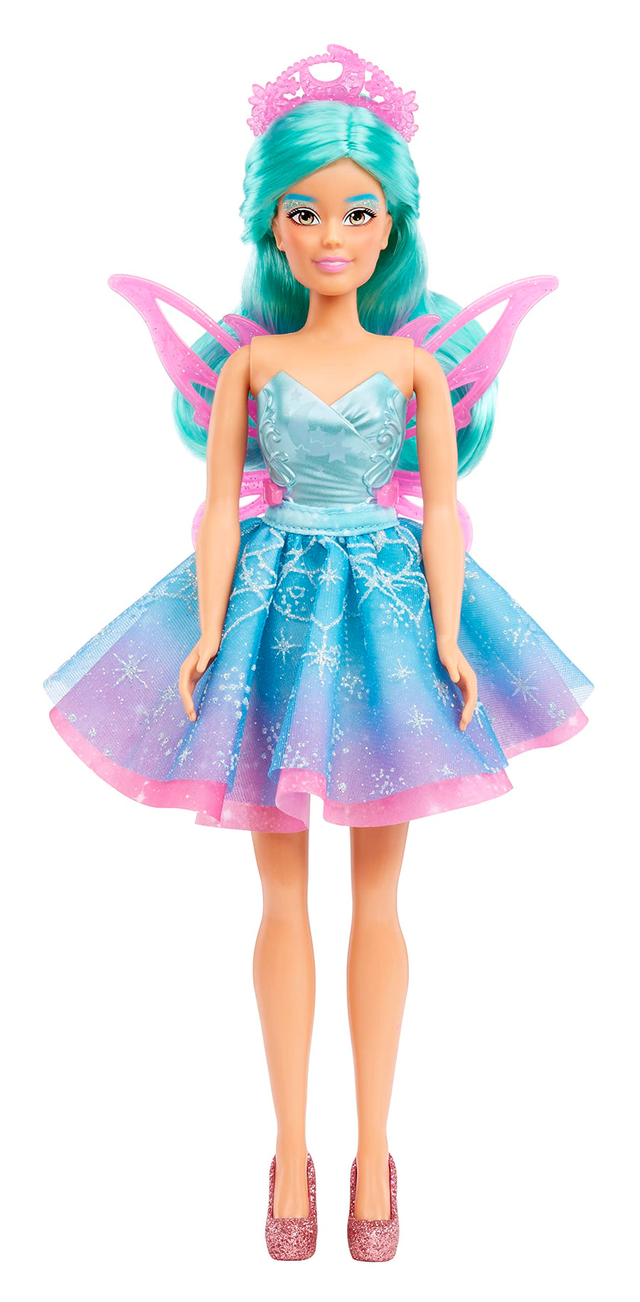 Dream Ella Color Change Surprise Fairies Celestial Series Doll - Aria, Star Inspired Fairy Fashion Doll with Iridescent Sparkly Wings, Tiara & Purple Hair, Multicolor (585114)