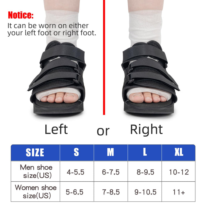 Heel Wedge Healing Shoe Post Op Shoes Lightweight Heel Relief Medical Orthopedic Foot Brace Off-loading Shoes for Heel or Ankle Pain Ulcerations Feet Wounds for Men and Women (Medium)…