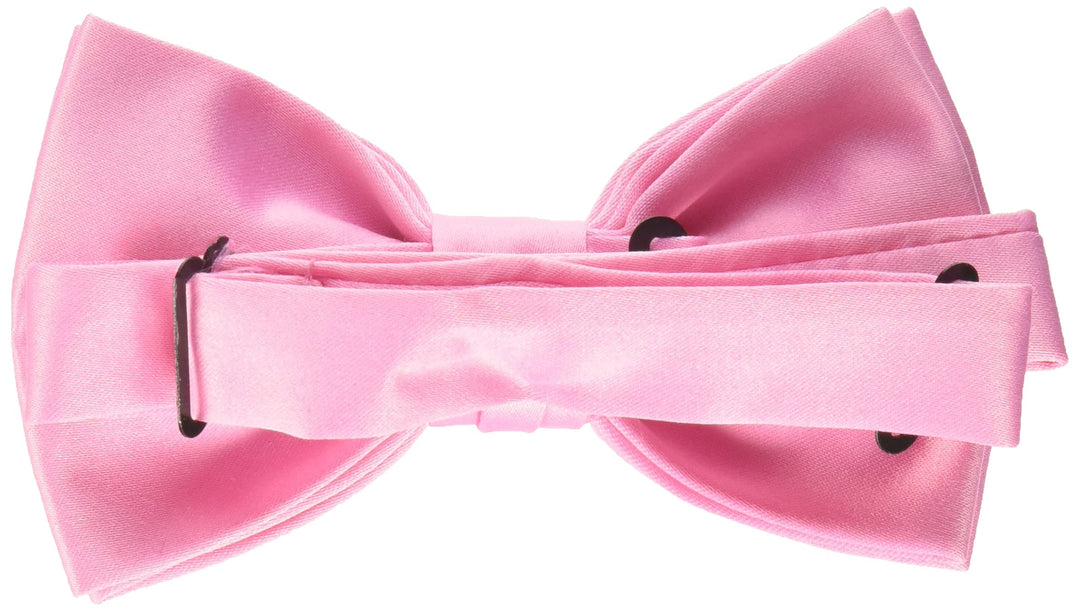 Stacy Adams Men&#39;s Satin Solid Bow Tie, Pink, One Size