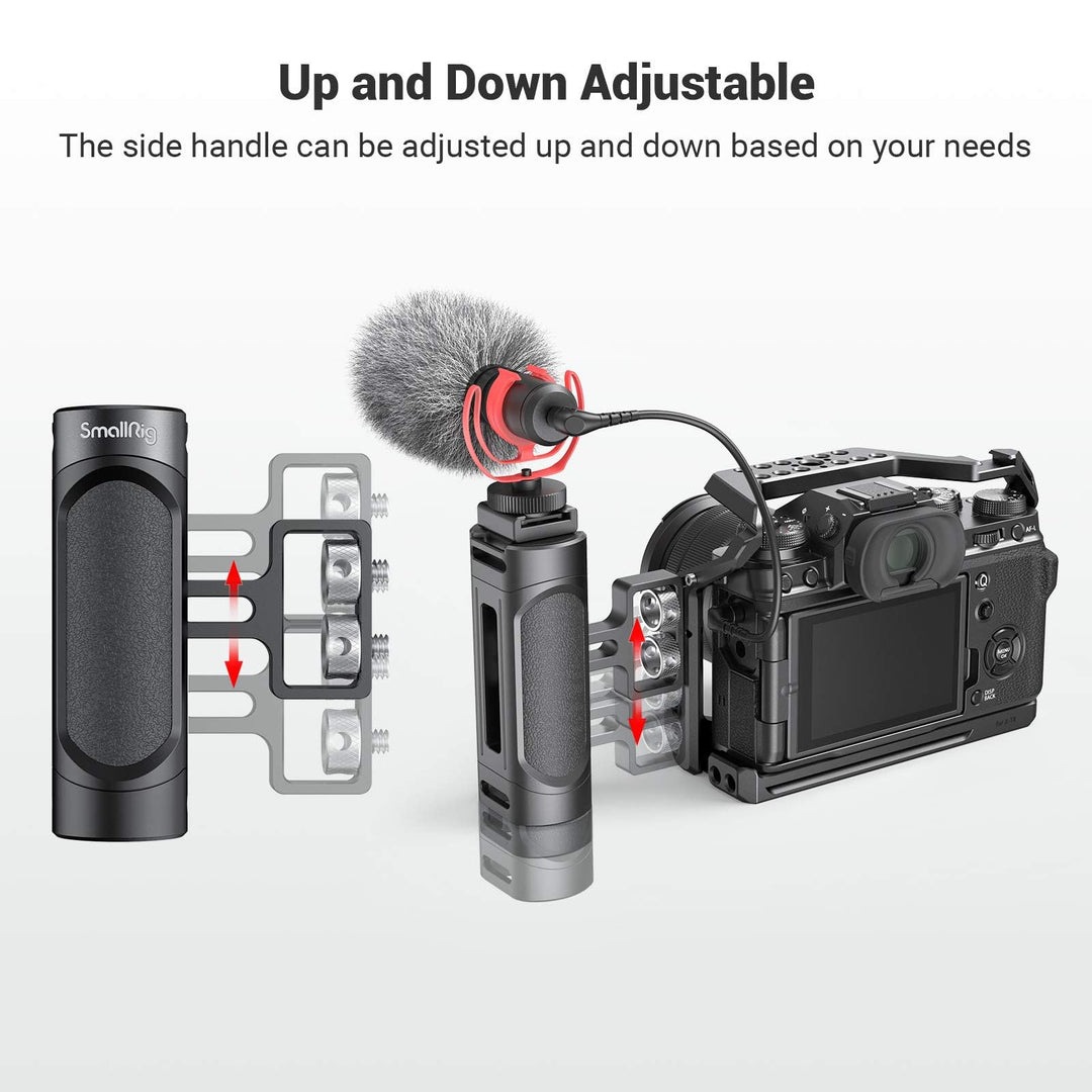SMALLRIG Mini Side Handle Handgrip with Dual 1/4-20 Scr