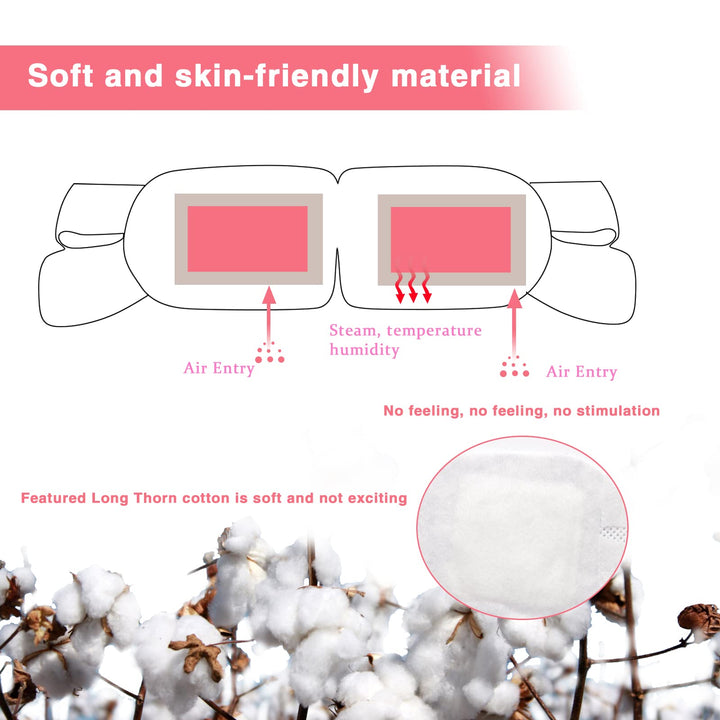 18 Packs Steam Eye Mask for Dry Eyes Dark Circles and Puffiness Tired Eyes, Disposable Self Heating Eye Mask for Stress Relief Relief Eye Fatigue