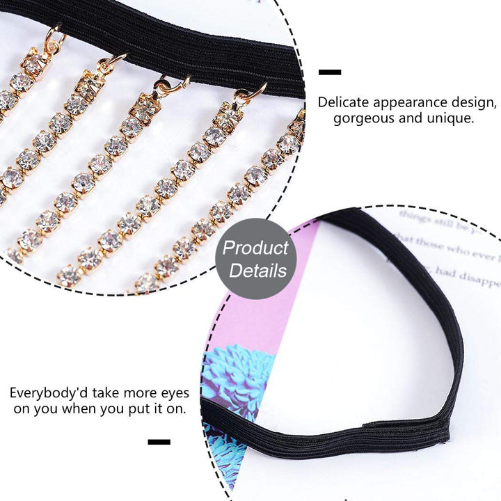 Reetan Boho Crystal Leg Chains Rhinestone Body Chain Ra