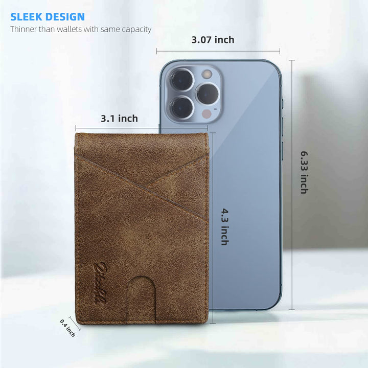 Zitahli Slim RFID Wallets for Men, Money Clip Bifold Le