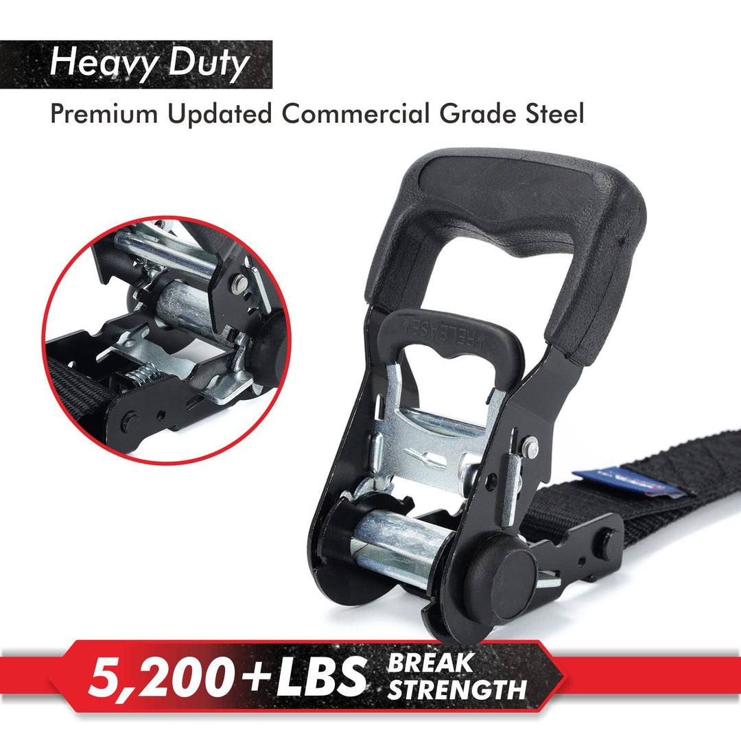 MOCA Heavy Duty Ratchet Tie Down Straps - 5200 Lbs Brea