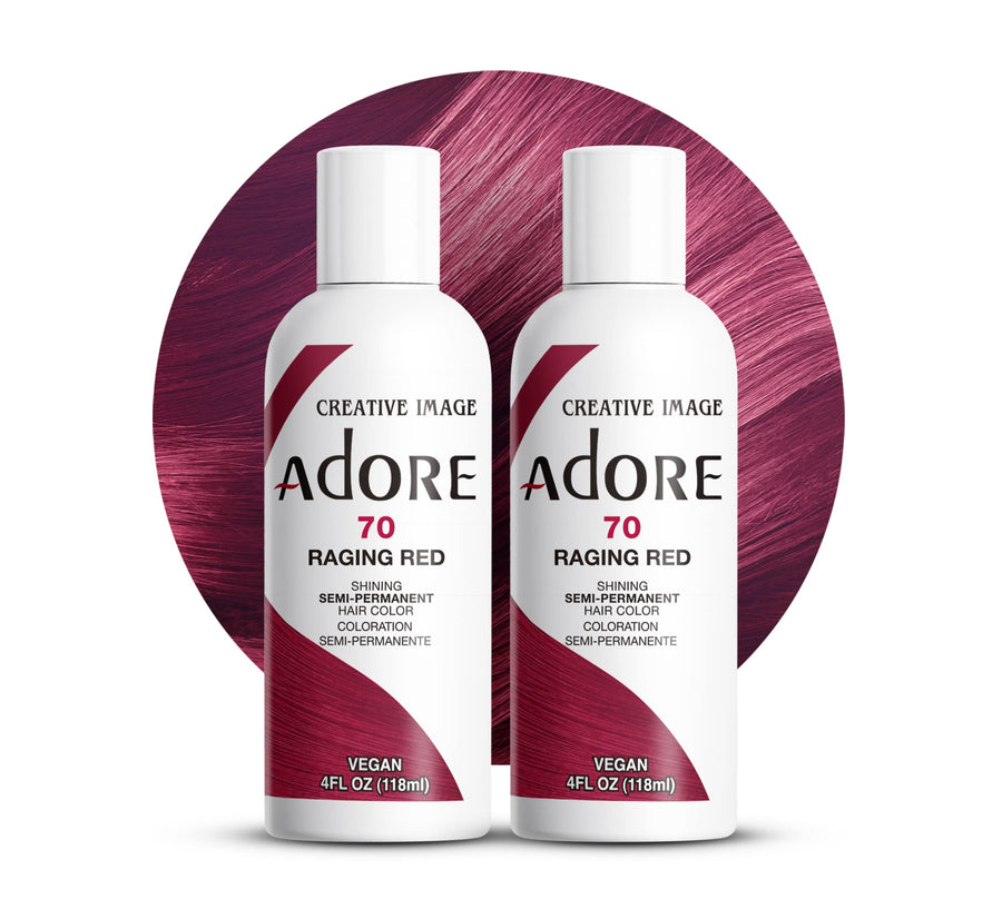 Semi-Permanent Haircolor #070 Raging Red 4 Ounce (118ml) (2 Pack)