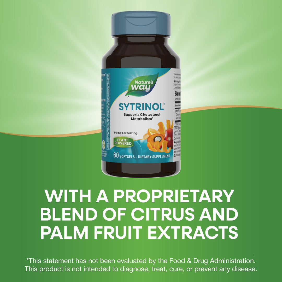 Nature&#39;s Way Sytrinol Cholesterol Control; Premium Blend; 60 Softgels