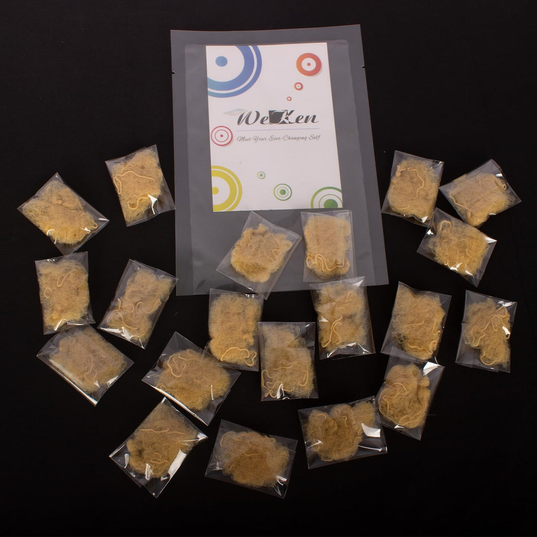 Pack of 20pcs Hair Nets Invisible Elastic Edge Mesh 50cm 20 Blonde