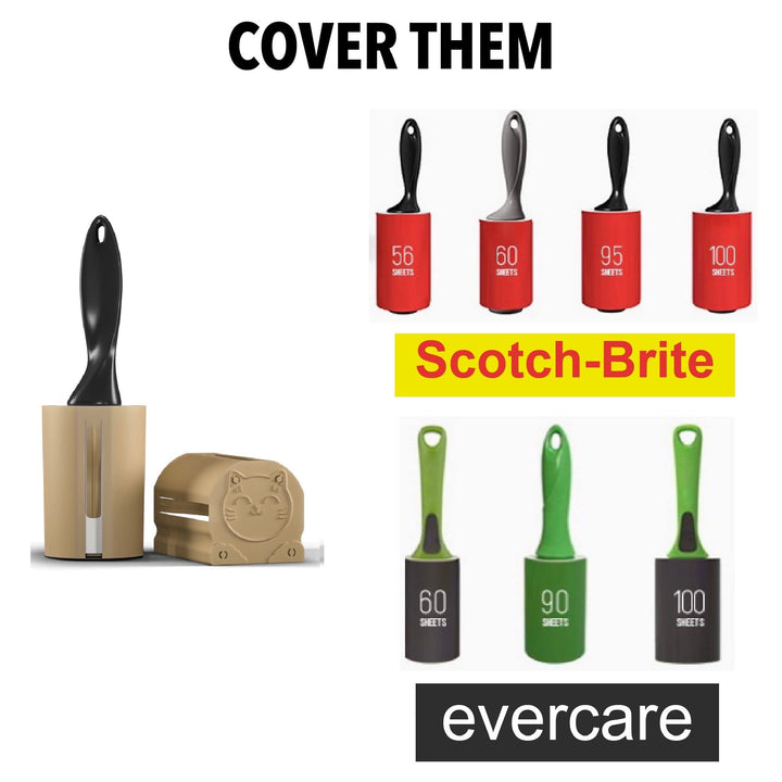 Lint Roller Cover - Up to 2.7 Diameter Roller for Scotc