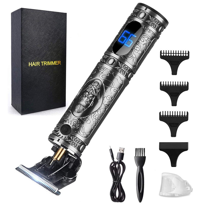Hair Clippers for Men Hair Trimmer for Barbers,Professional Cordless T Blade Trimmer, Beard Edger Liners,Barber Shavers,Ornate Knight Close-Cutting Hair Machine