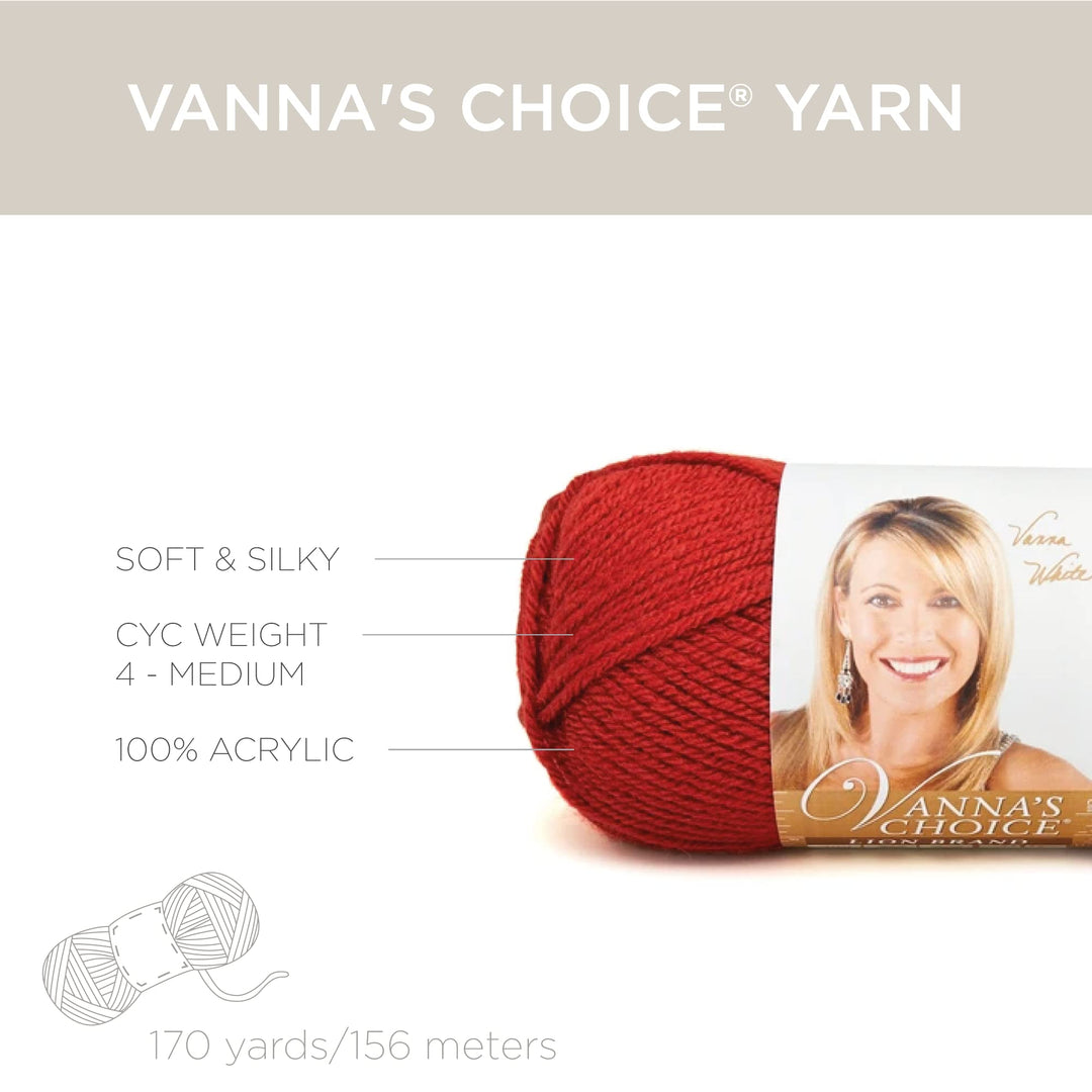 (1 Skein) Vanna&#39;s Choice Yarn, Dusty Blue