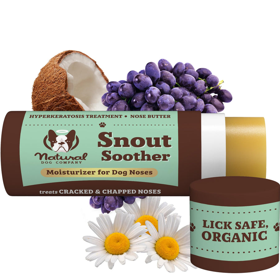 Snout Soother, Dog Nose Balm, Wax & Cream for Dry, Cracked Noses, Heals & Moisturizes with Shea Butter & Coconut Oil, Lick-Safe Nose Butter, Made in USA, 2 oz. Stick