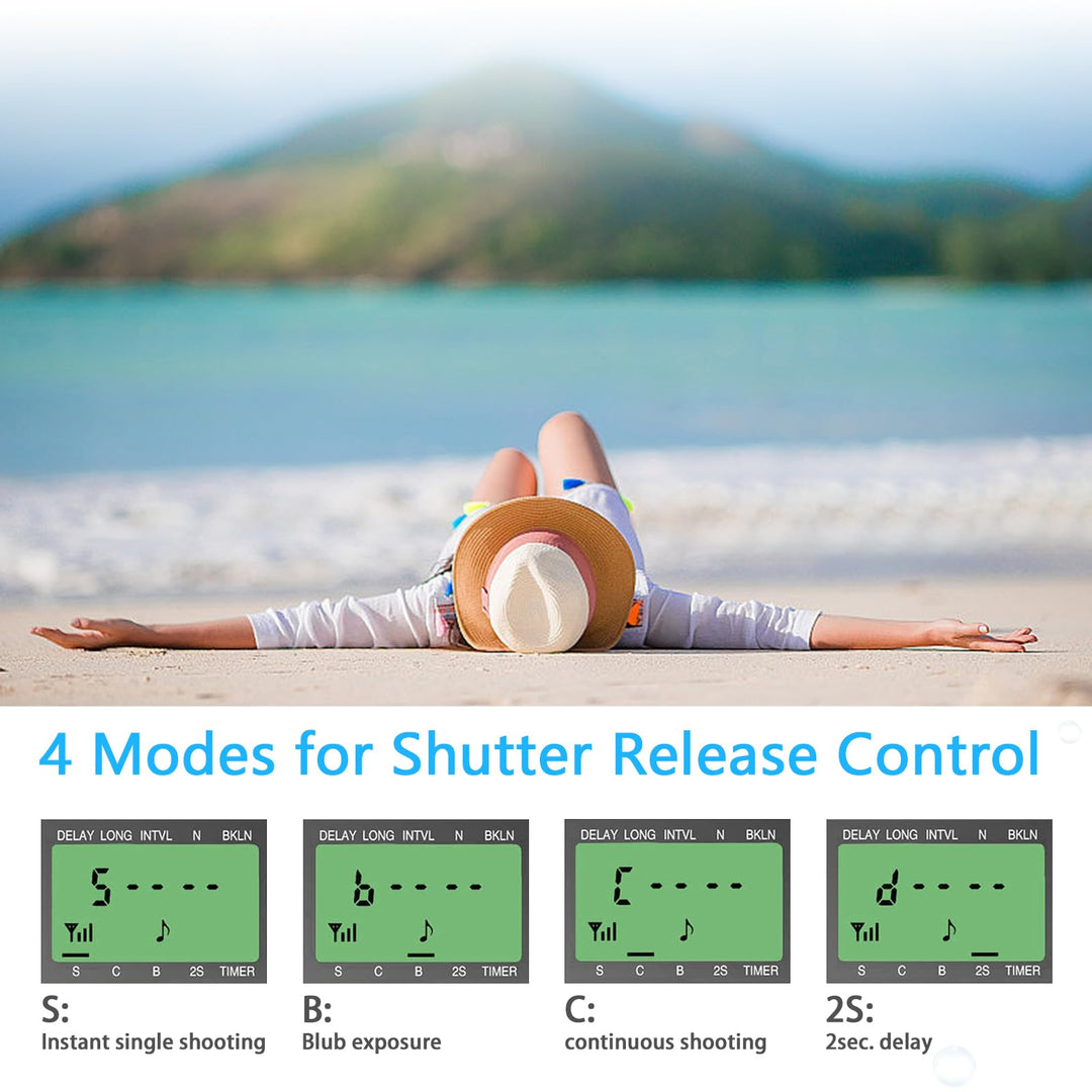 AODELAN Camera Wireless Shutter Release Timer Remote Co