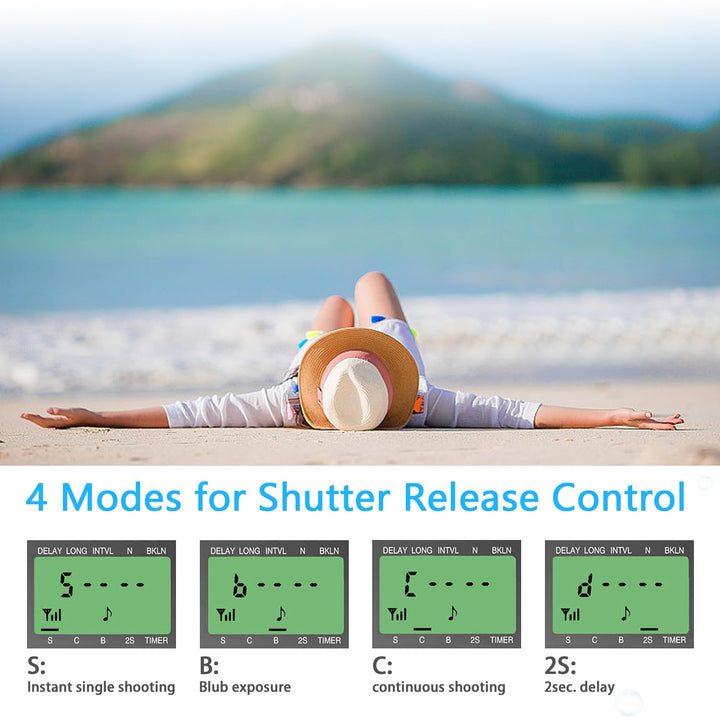 AODELAN Camera Wireless Shutter Release Timer Remote Co
