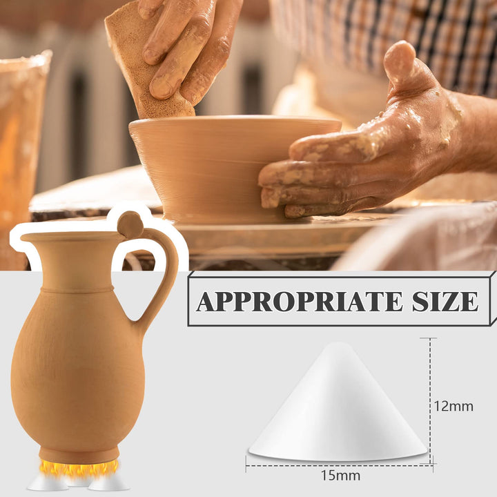 20 Pieces Moveable Nails Ceramic Refractory Support Nails Refractory Support Nails High Temperature Resistant Pottery Tools Kiln Tool