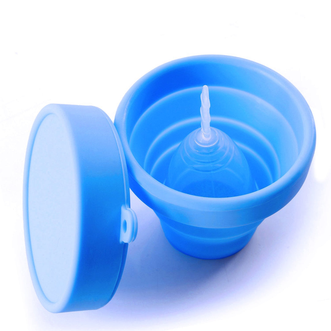 Collapsible Silicone Cup Foldable Sterilizing Cup for M