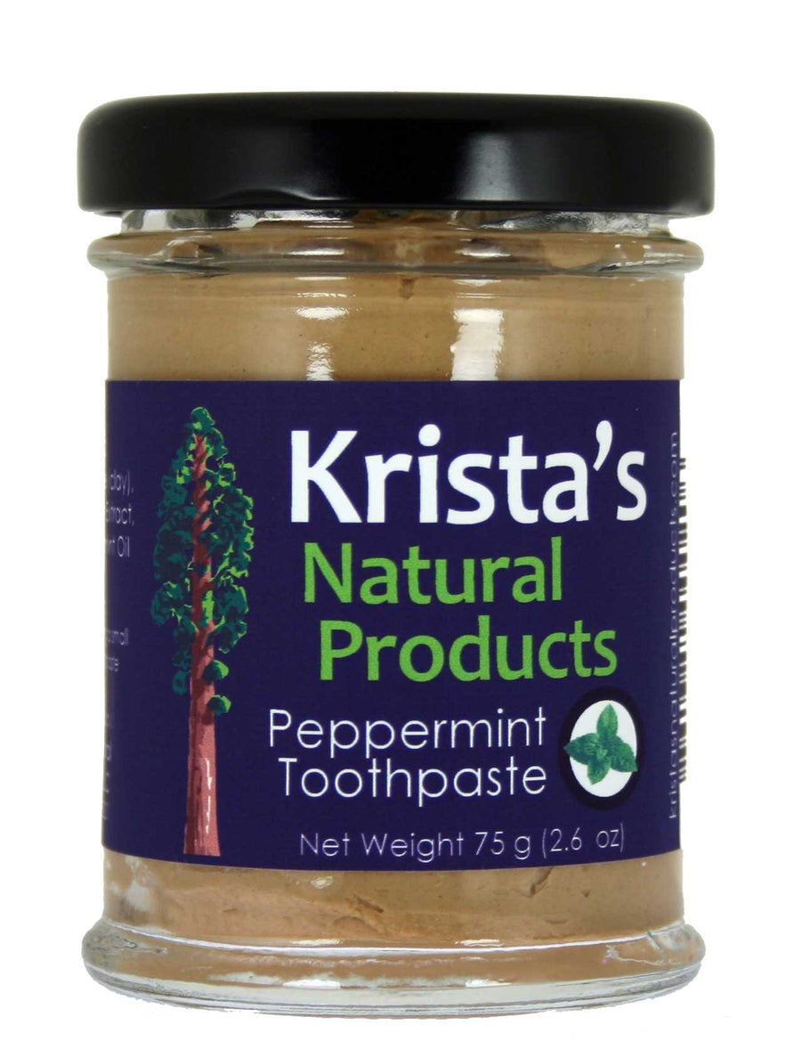 Organic Peppermint Toothpaste made by Krista's Natu