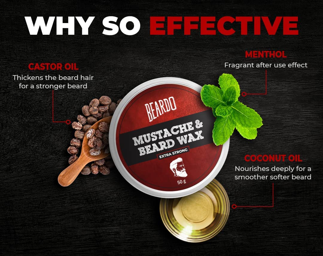 Beardo Beard and Moustache Wax - 50 g