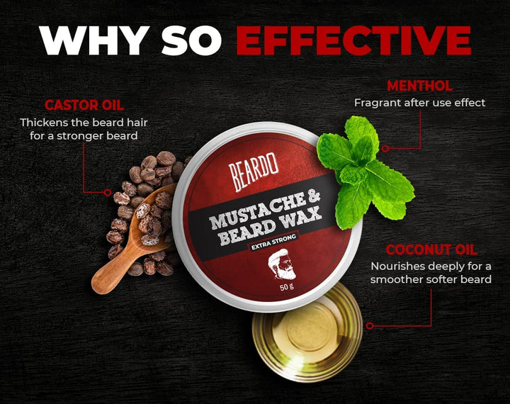 Beardo Beard and Moustache Wax - 50 g