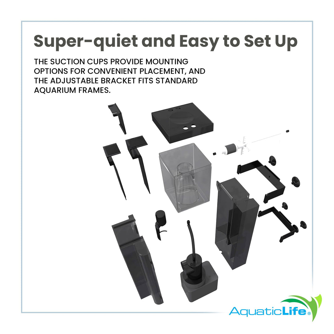 AQUATICLIFE 115 Mini Internal Protein Skimmer/Filter for Saltwater Aquariums, 30 Gallon, Perfect for Small, Nano Tanks