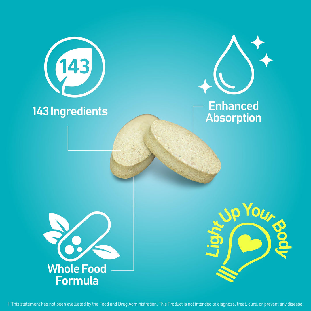 Vital Multi 143 - Multivitamin &amp; Multimineral Supplement with 20 Vitamins and 72 Minerals,143 Ingredients Total - 120 Tablets, 30 Day Supply