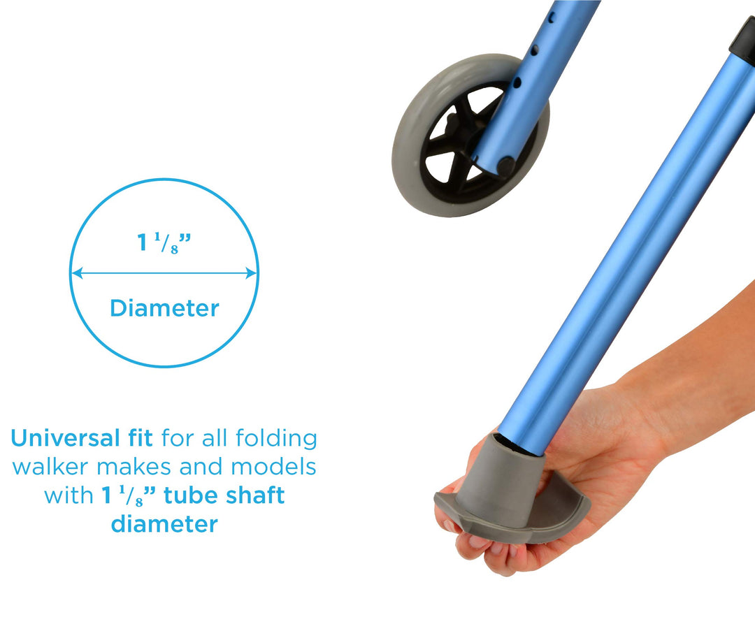 NOVA Medical Products Walker Glide Skis, Universal Fit,