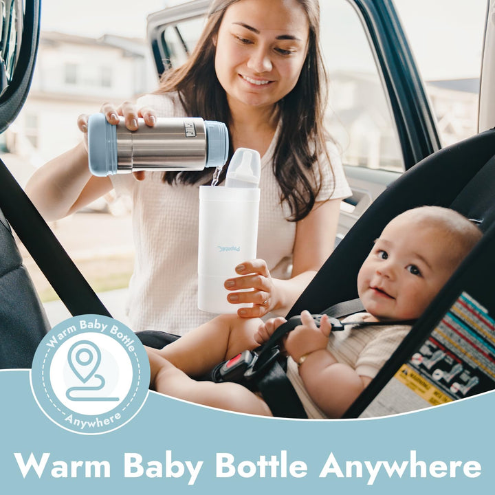 Papablic Portable Travel Baby Bottle Warmer On The Go, 