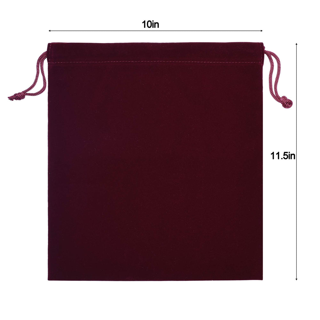 Travel Hair Dryer Bags Cotton Drawstring Bag Container Hairdryer Bag Organization and Storage at Home or Travel … (11.5”x 10” Wine Red)